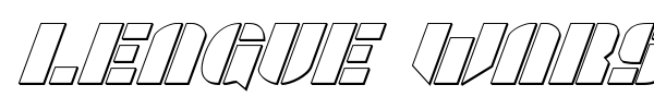 League Wars font preview
