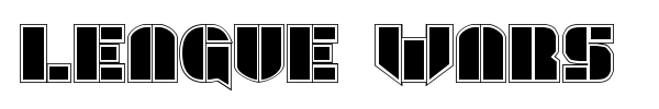 League Wars font preview