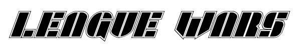 League Wars font preview