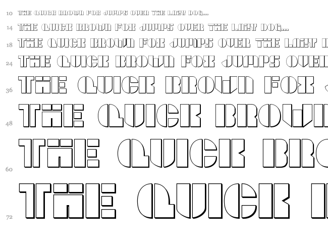 League Wars font waterfall