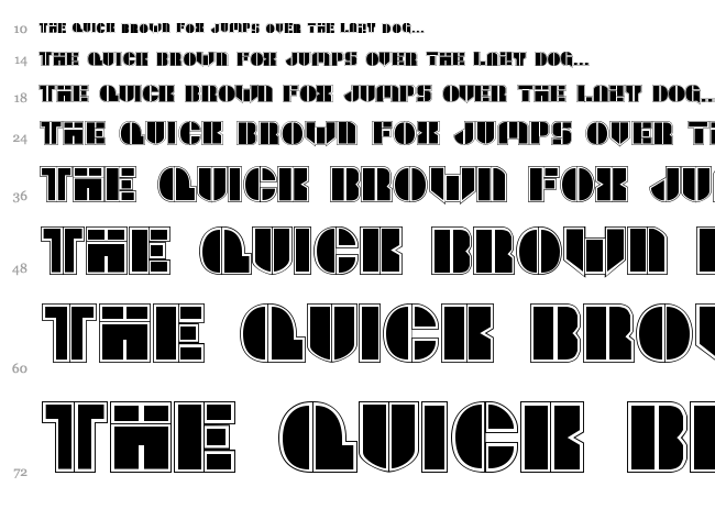 League Wars font waterfall