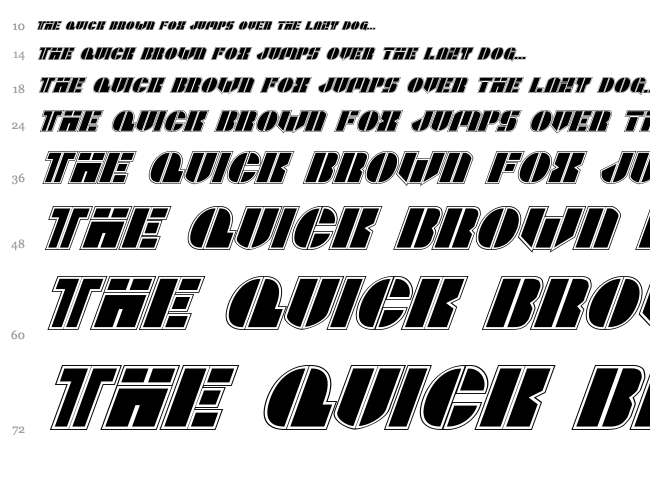 League Wars font waterfall