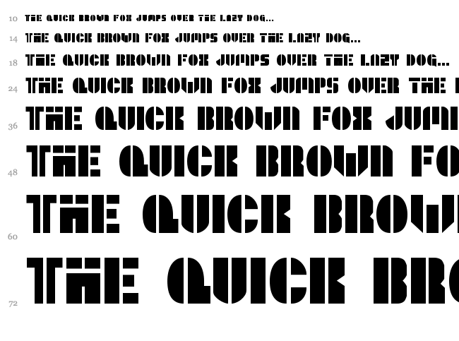 League Wars font waterfall