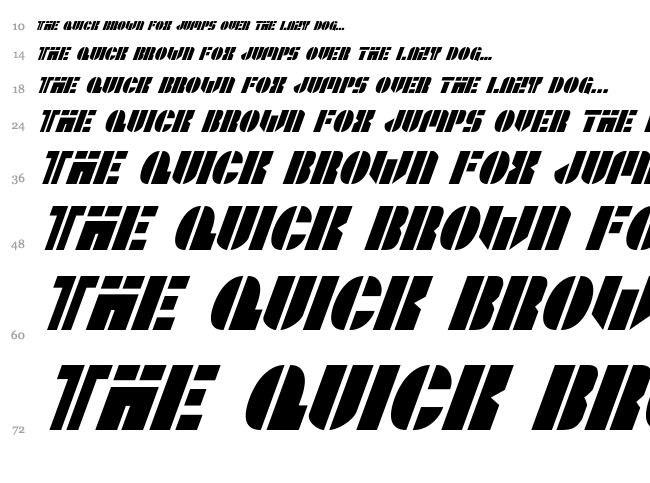 League Wars font waterfall