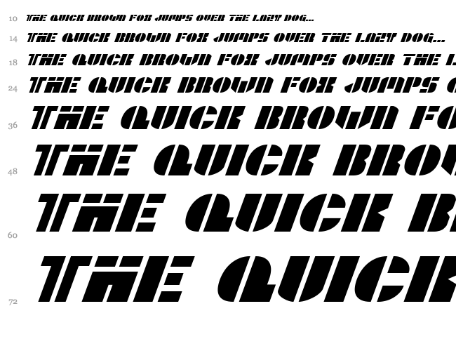 League Wars font waterfall
