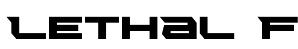 Lethal Force font preview