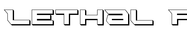 Lethal Force font preview