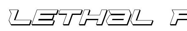 Lethal Force font preview