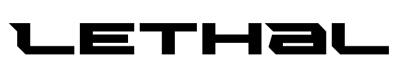 Lethal Force font preview