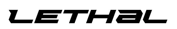 Lethal Force font preview