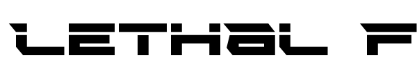 Lethal Force font preview