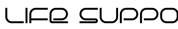 Life Support font