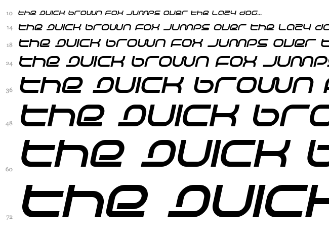 Life Support font waterfall