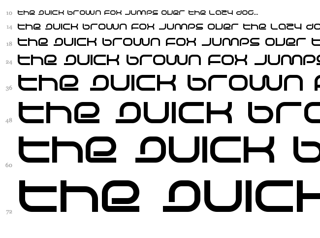 Life Support font waterfall