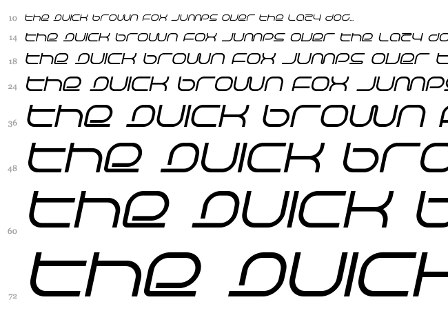 Life Support font waterfall