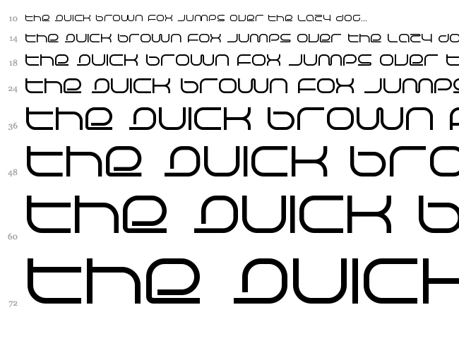 Life Support font waterfall