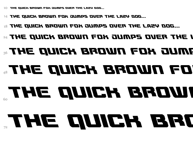 Livewired font waterfall