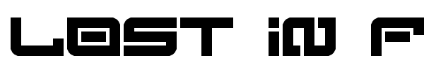 Lost in Future font