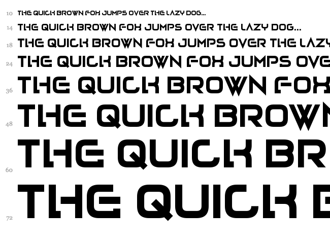 Lovecraftimus font waterfall