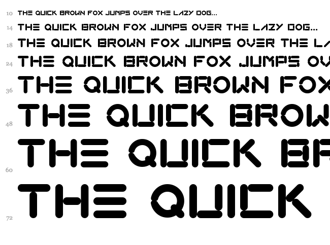 Loxo font waterfall