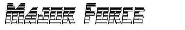 Major Force font preview