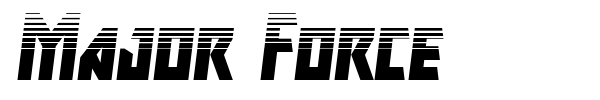 Major Force font preview