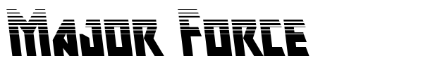 Major Force font preview