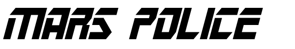 Mars Police font