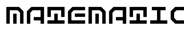 Matematica font