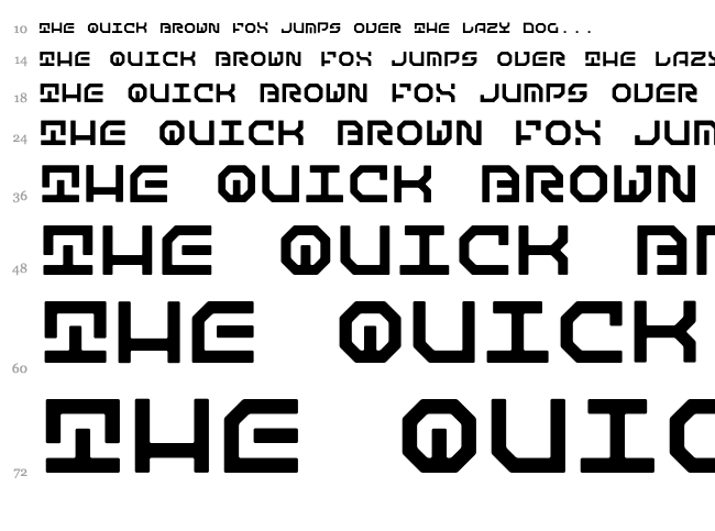 Matematica font waterfall