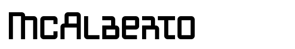 McAlberto font