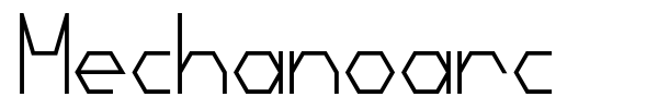 Mechanoarc font preview