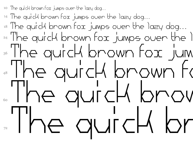 Mechanoarc font waterfall