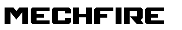 Mechfire font