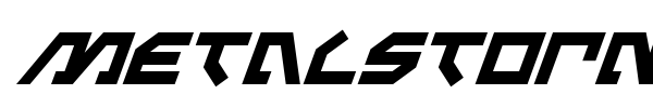 Metalstorm font
