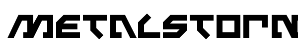 Metalstorm font preview