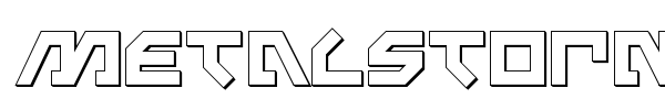 Metalstorm font preview