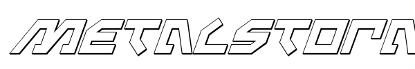 Metalstorm font preview