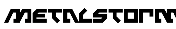 Metalstorm font preview
