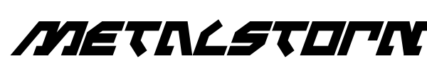 Metalstorm font preview