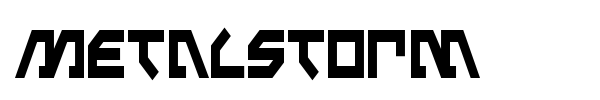 Metalstorm font preview