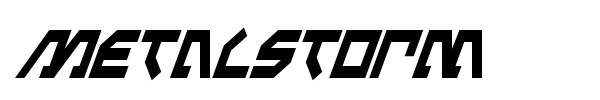 Metalstorm font preview