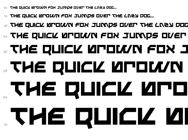 Metalstorm font waterfall