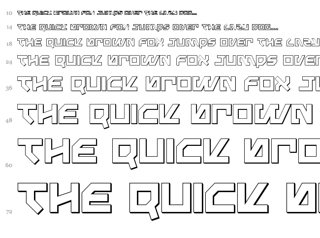 Metalstorm font waterfall