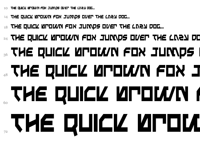 Metalstorm font waterfall