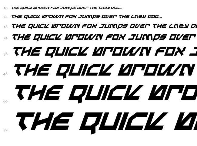 Metalstorm font waterfall