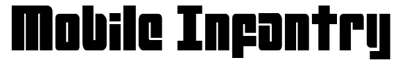 Mobile Infantry font preview