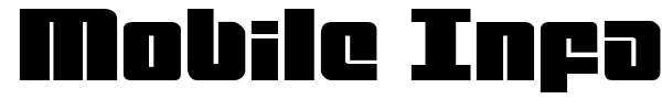 Mobile Infantry font preview