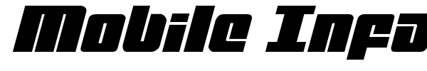 Mobile Infantry font preview