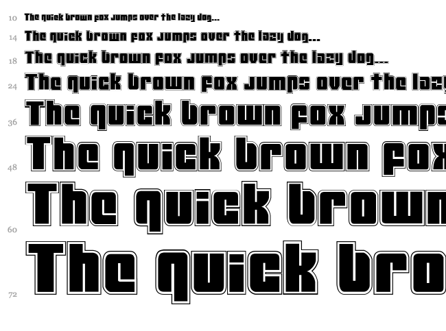 Mobile Infantry font waterfall